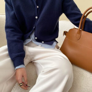Contrast Panel Layering Cardigan